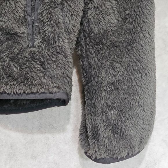 Men's Faux Fur Sherpa Button Down Jacket Large - Picture 5 of 5